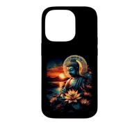 Zen Buddha Meditation Lotus Sunset Spiritual Art Case for iPhone 14 Pro