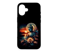 Zen Buddha Meditation Lotus Sunset Spiritual Art Case for iPhone 16