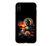 Zen Buddha Meditation Lotus Sunset Spiritual Art Case for iPhone XS Max