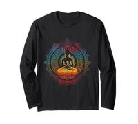 Zen Buddha Meditation Mandala Spiritual Buddhist Hindu Long Sleeve T-Shirt