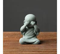 Zen Buddha Monk Figurines See Speak Hear No Evil for Tranquility in Your Space (E)
