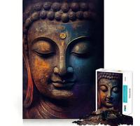 Zen Buddha Puzzles for Adults 1000 Pieces Focus Boost Fun Uniform Size Precise Pieces Bonding Activity for Loved Ones (38x52cm)
