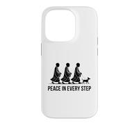 Zen Buddhist Monks Dog Walk Peace In Every Step Case for iPhone 14 Pro