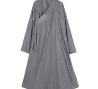 Zen Buddhist Robe Monk Meditation Kung Fu Monk Robe,Winter Thick Warm Monk Buddhist Robe Zen Robe Men and Women Long
