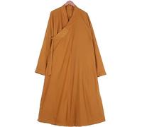 Zen Buddhist Robe Monk Meditation Kung Fu Monk Robe,Winter Thick Warm Monk Buddhist Robe Zen Robe Men and Women Long