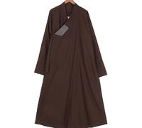 Zen Buddhist Robe Monk Meditation Kung Fu Monk Robe,Winter Thick Warm Monk Buddhist Robe Zen Robe Men and Women Long