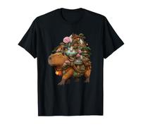 Zen Capybara Hot Spring Anime Japanese Village T-Shirt