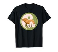 Zen Capybara Yin Yang Meditation Animal Nature Value Graphic T-Shirt