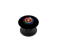 Zen Circle Japanese Calligraphy Nature Stained Glass PopSockets Adhesive PopGrip