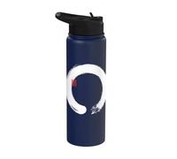 Zen Circle Japanese Culture Traditional Asian Artwork Stainless Steel Insulated Water Bottle