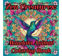 Zen Creatures: Mandala Animal Coloring Book: Find inner peace as you color graceful creatures wrapped in calming mandala patterns.