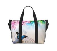 Zen Design Butterfly Print Italy Flag Print Versatile Handbag for Travel,Hand-Held Crossbody Travel Bag for Your Every Need