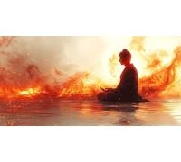 Zen Diamond Art, 5D Diamond Painting Abstract, DIY Full Drill Gem Art Kits Adults Beginner Mosaic Making Kits, Cross Stitch Crystal Paintings Craft for Room Decor, Gifts for Women 180x90cm - KF01565