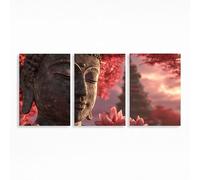 Zen Diamond Art Kits Adults Beginner 8x12In 3 Pack, Flower Diamond Painting, 5D DIY Full Drill Paint by Numbers, Wall Art Gems Paintings for Bedroom Office Room Decor Gifts for Women PZSH-2297