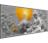 Zen Diamond Art Kits Adults Beginners, 5D Diamond Painting Flower DIY Crystal Art Kits for Adults, Cross Stitch Rhinestone Embroidery Painting Pictures for Home Room Decor 14x32in/35x80cm 65-f9