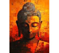 Zen Diamond Art Kits Adults, Diamond Painting Zen Crystal Art Kits for Adults Kids DIY 5D Square Full Drill Gem Dots Embroidery Paintings Crafts Picture for Beginners, Room Decor Gifts 35x50cm 2a-6F