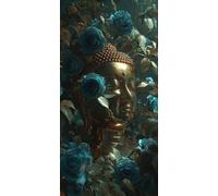 Zen Diamond Art Kits Adults Flower Diamond Painting Cross Stitch Kits for Adults 16x8 in, 5D DIY Crystal Art Canvas for Painting, Rhinestones Embroidery Wall Pictures Crafts for Home Decor DZSH6152