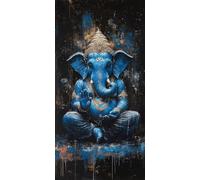 Zen Diamond Art Kits Adults India Diamond Painting Cross Stitch Kits for Adults 64x32Inch, 5D DIY Crystal Art Canvas for Painting, Rhinestones Embroidery Wall Pictures Crafts for Home Decor DZSH3378