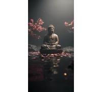 Zen Diamond painting Kit with Complete set of Diamond Art Accessories, 5D DIY Full Drill Embroidery Kit, Landscape Diamante Gems Canvas Wall Art Crafts for Adults, Room Decor Gifts 32 x 64 In DZSH6908