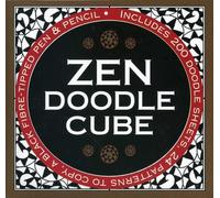 Zen Doodle Cube: Includes 200 Doodle Sheets, 24 Patterns to Copy, a Black Fibre-Tipped Pen & Pencil