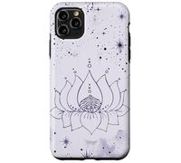 Zen Energy Purple Vibe Mindfulness Spiritual Symbols Mandala Case for iPhone 11 Pro Max