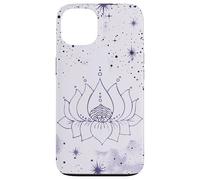 Zen Energy Purple Vibe Mindfulness Spiritual Symbols Mandala Case for iPhone 13
