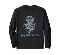 Zen Enthusiast Going with The Flow Meditation Mindfulness Long Sleeve T-Shirt