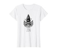 Zen for Buddhist Value Graphic T-Shirt, Women, White, XS