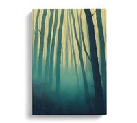 Zen Forest Canvas Print | Gallery Wrapped 30mm Frame Wall Art | 30x20 inches | Ready to Hang | Modern Landscape Picture | Living Room Bedroom Lounge Office