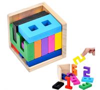 Zen Fun Unsolvable Puzzle Cube,Hardest Brain Teaser Puzzle in The World for Adults - Small,3D Wooden Number Block Puzzles,Solving Brain Puzzles,Unique & Difficult 3DPuzzle Cube - Number 0-9