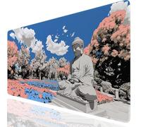 Zen Gaming Mouse Mat Landscape Mouse Pad Large 1000x500x3mm, Extended Waterproof Mousepad Smooth Cloth Surface Improved Precision And Speed, Desk Mat Non-Slip Rubber Base for Office Gaming GKuk-6080