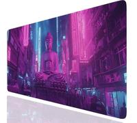 Zen Gaming Mouse Mat Purple Mouse Pad Large 900x400x3mm, Extended Waterproof Mousepad Smooth Cloth Surface Improved Precision And Speed, Desk Mat Non-Slip Rubber Base for Home Office Gaming GKuk-558
