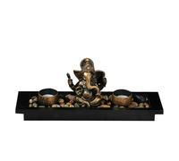 Zen Ganesh Candle Holder | Holder Statue | Decorative Ganesh Figurine for Mantel or Shelf | Spiritual Ganesha Elephant Statue for Home, and Meditation Spaces r friends and family