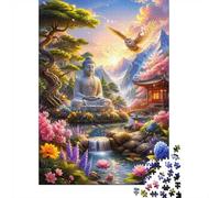 Zen Garden 1000 Pieces Mini Jigsaw Puzzle for Adults | 52x38cm Cardboard Home Decor Smooth Surface Birthday Gift Mind Relaxation