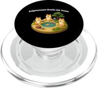 Zen Garden Dogs Comic Shiba Inu Meditation Peaceful Pond PopSockets PopGrip for MagSafe