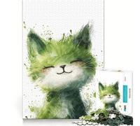 Zen Garden Kitty Jigsaw Puzzle 1000 Piece Focus Boost Fun Advanced Laser Cutting Tech Travel-friendly Brain Game Gift (50x75cm)