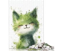 Zen Garden Kitty Puzzles for Adults 500 Piece Wood Puzzle Jigsaws Jigsaw Puzzles for Adults 500pcs (52x38cm)