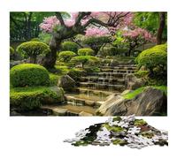 Zen Garden Tranquility Jigsaw Puzzles for Adults 1000 Piece Wooden Jigsaw Puzzles for Adults for Home Decor Ideal Christmas & New Year Gift for Teenagers 1000 PCS(75x50cm)