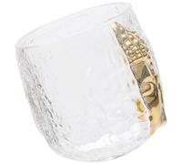 Zen Glass Teacup with Comfortable Grip, Microwave Usable for Tea and Coffee | Finish, Smooth Fine Texture, Elegant Tabletop Display, Suitable for Espresso Shots, Beer, Formal Dining