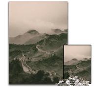 Zen Great Wall Of China Jigsaw Puzzles for Adults 1000 Piece Wooden Jigsaw Puzzles for Adults Perfect for Teenagers & Home Decor 1000 PCS(75x50cm)