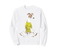 Zen Greyhound Meditating in Lotus Pose Sweatshirt