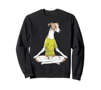 Zen Greyhound Meditating in Lotus Pose Sweatshirt