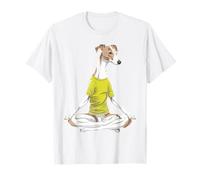 Zen Greyhound Meditating in Lotus Pose T-Shirt