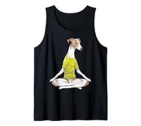Zen Greyhound Meditating in Lotus Pose Tank Top