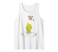 Zen Greyhound Meditating in Lotus Pose Tank Top