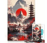 Zen Horizons Jigsaw Puzzles1000 Pieces Cognitive Boost Fun Burr Free Clean Cut Pieces Holiday Indoor Entertainment Toy (38x52cm)