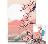 Zen Japanese Landscape 1000 Jigsaw Puzzle Cognitive Fun Play Clean Cut Sturdy Components Quiet Time Mind Exercise at Home (50x75cm)