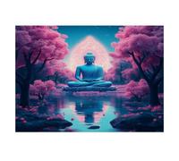 Zen Lake 1000 Pieces Mini Jigsaw Puzzle for Adults | 70x50cm Cardboard Home Decor Smooth Surface Birthday Gift Mind Relaxation