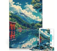 Zen Landscape 1000-piece Puzzle for Teenagers Focus Memory Game Professional Grade Cutting Relaxing Indoor Group Activity (38x26cm)