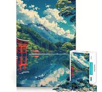 Zen Landscape 1000 Pieces Puzzles for Adults Mind Exercise Play Precision Cut Smooth Edges Relaxing Indoor Group Activity (38x52cm)